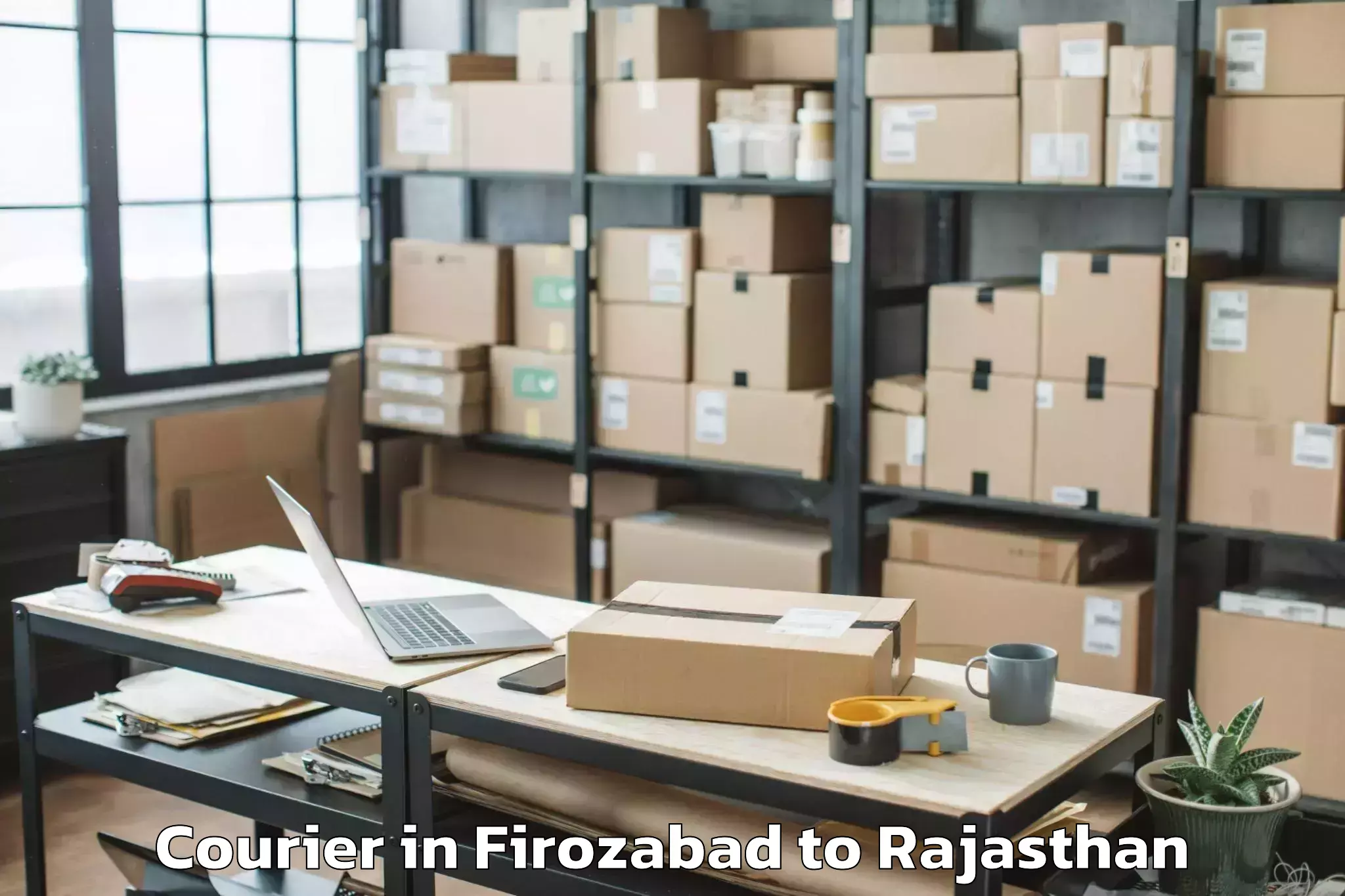 Top Firozabad to Niit University Neemrana Courier Available